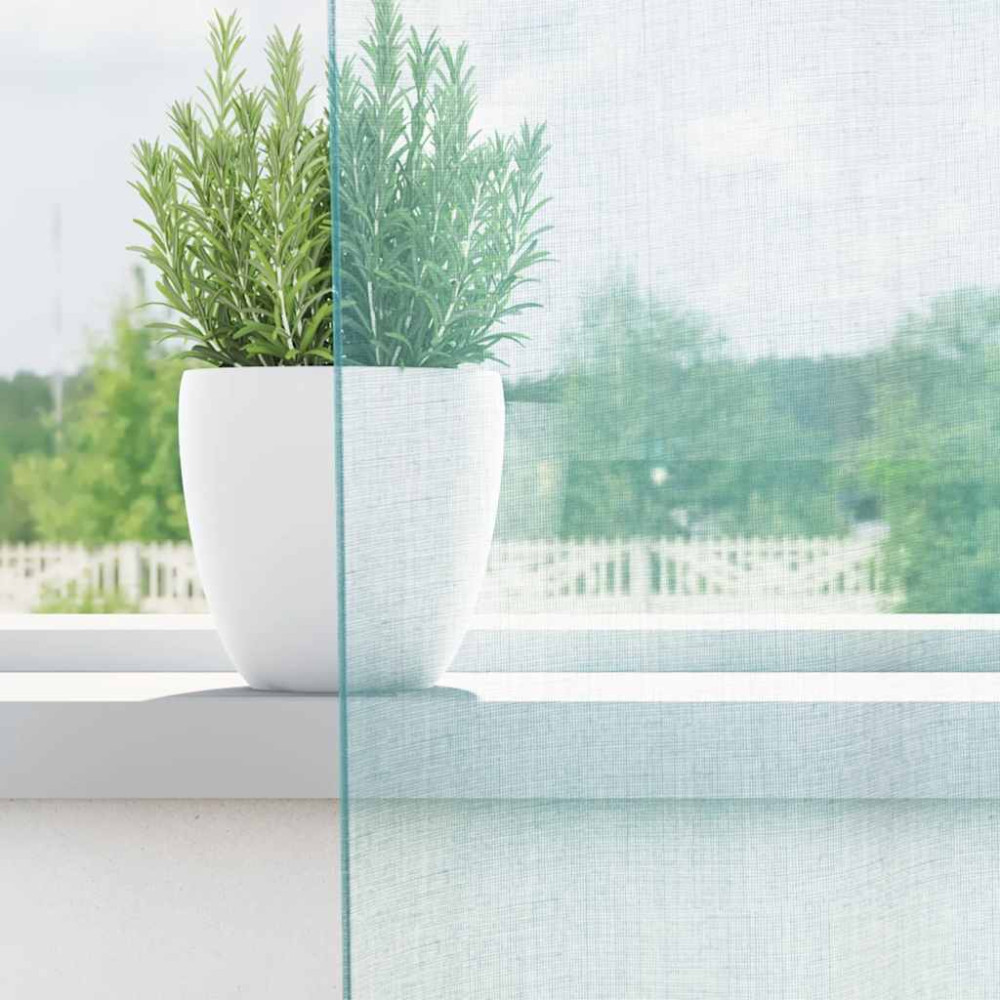 Produktbild för Voile gardiner med stångfickor 2 st turkos