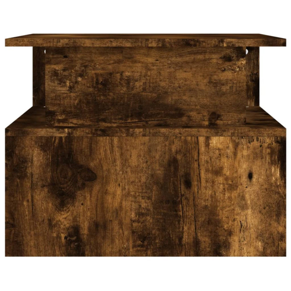 Produktbild för Soffbord rökfärgad ek 90x55x42,5 cm konstruerat trä