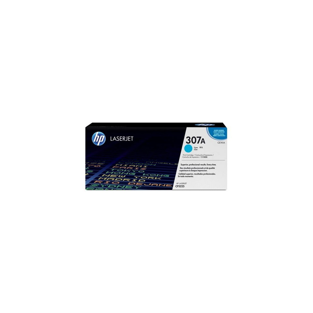 Produktbild för Toner HP CE741A 307A 7,3K cyan