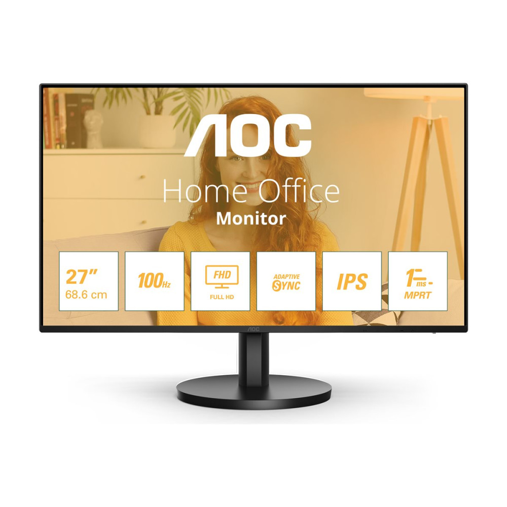Produktbild för AOC Basic-line 27B3HA2 - B3 Series - LED-skärm - Full HD (1080p) - 27" - HDR