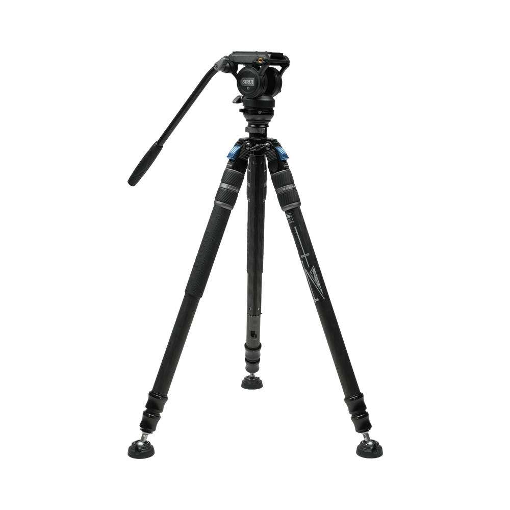 Produktbild för Sirui One Step Height Adjustment Carbon Video Tripod Kit SVS60 + S3