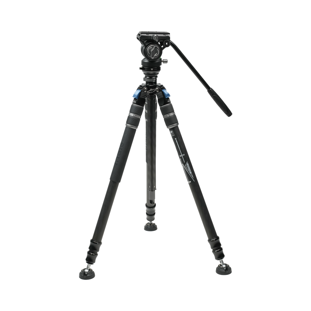 Produktbild för Sirui One Step Height Adjustment Carbon Video Tripod Kit SVS60 + S3