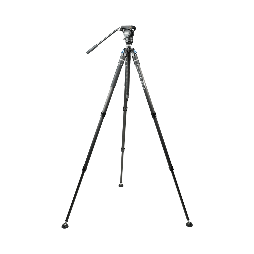Produktbild för Sirui One Step Height Adjustment Carbon Video Tripod Kit SVS60 + S3