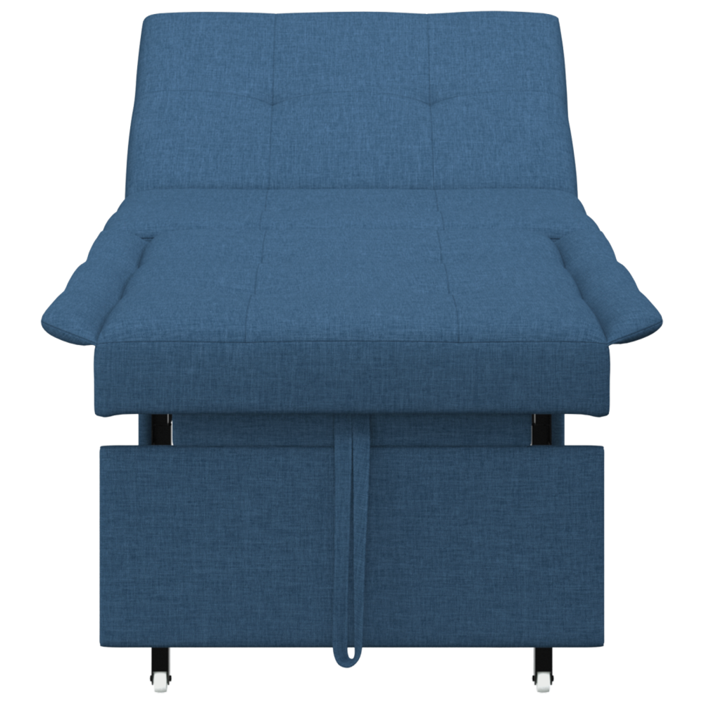 Produktbild för Pull Out Sofa Bed Blå 194 x 50 x 82 cm tyg