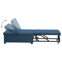 Produktbild för Pull Out Sofa Bed Blå 194 x 50 x 82 cm tyg