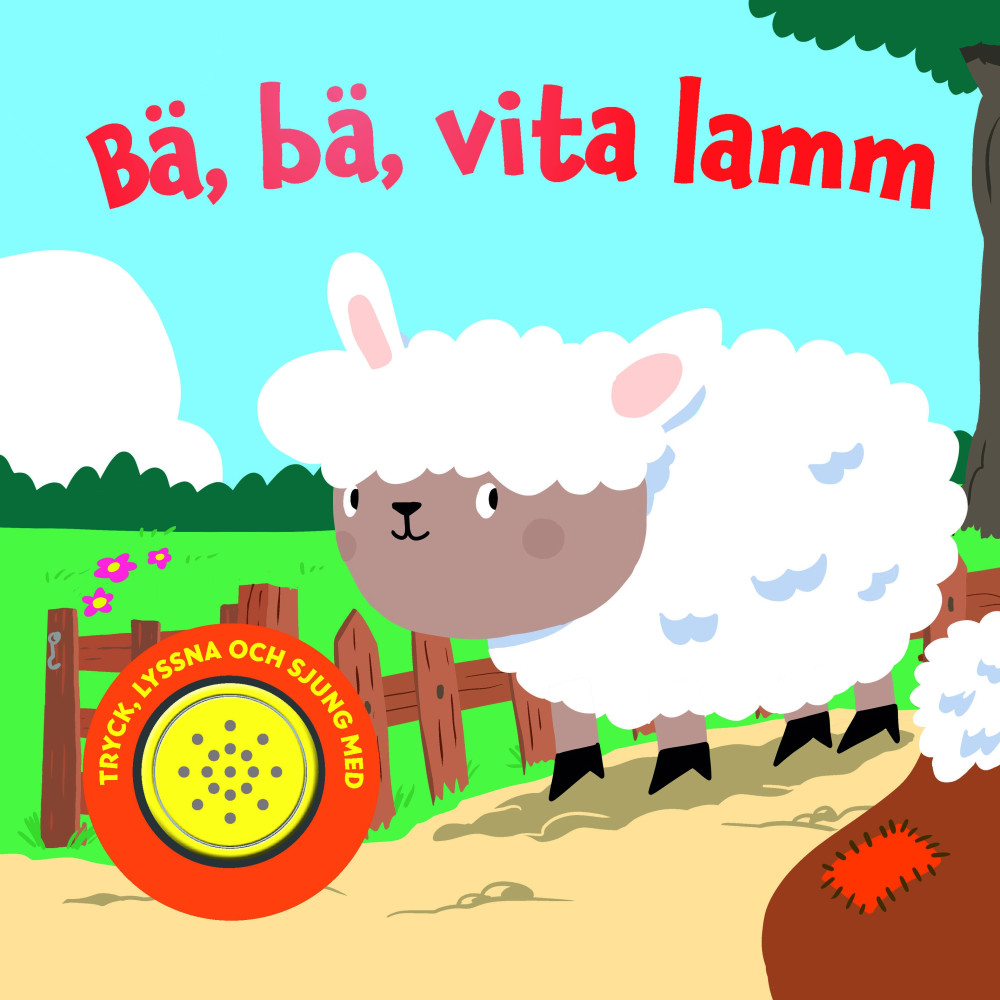 Produktbild för Bä, bä, vita lamm (bok, board book)
