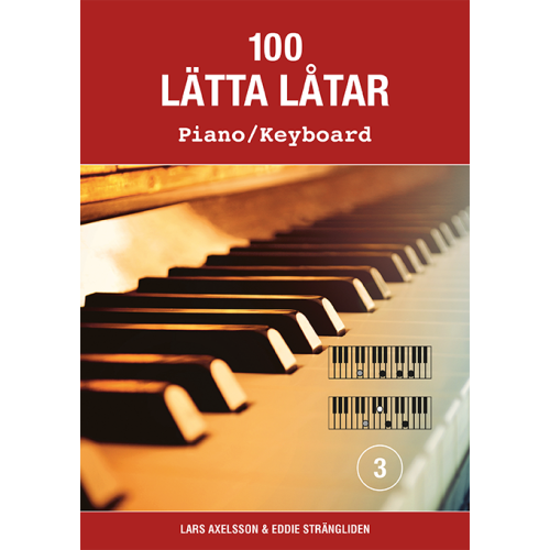 Notfabriken 100 lätta låtar piano/keyboard 3 (häftad)
