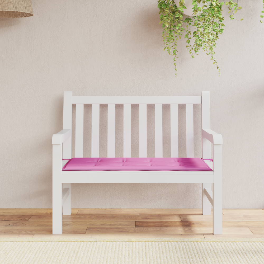 Produktbild för Stolskudde Enfärgad Rosa 120 x 50 x 3 cm Oxford Tyg