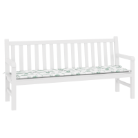 Produktbild för Bänk kudde Löv Bladdesign 150 x 50 x 3 cm Oxford Tyg