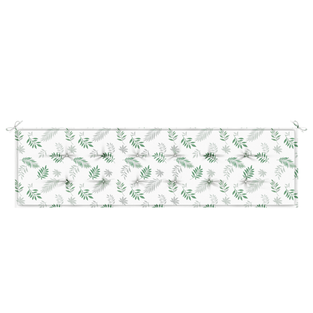 Produktbild för Bänk kudde Löv Bladdesign 150 x 50 x 3 cm Oxford Tyg