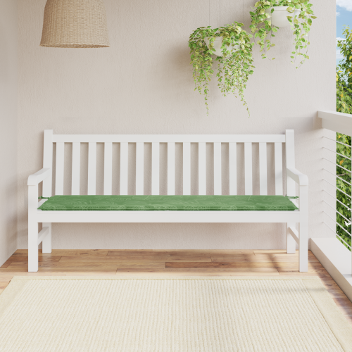 vidaXL Bänk kudde Löv Bladdesign 150 x 50 x 3 cm Oxford Tyg