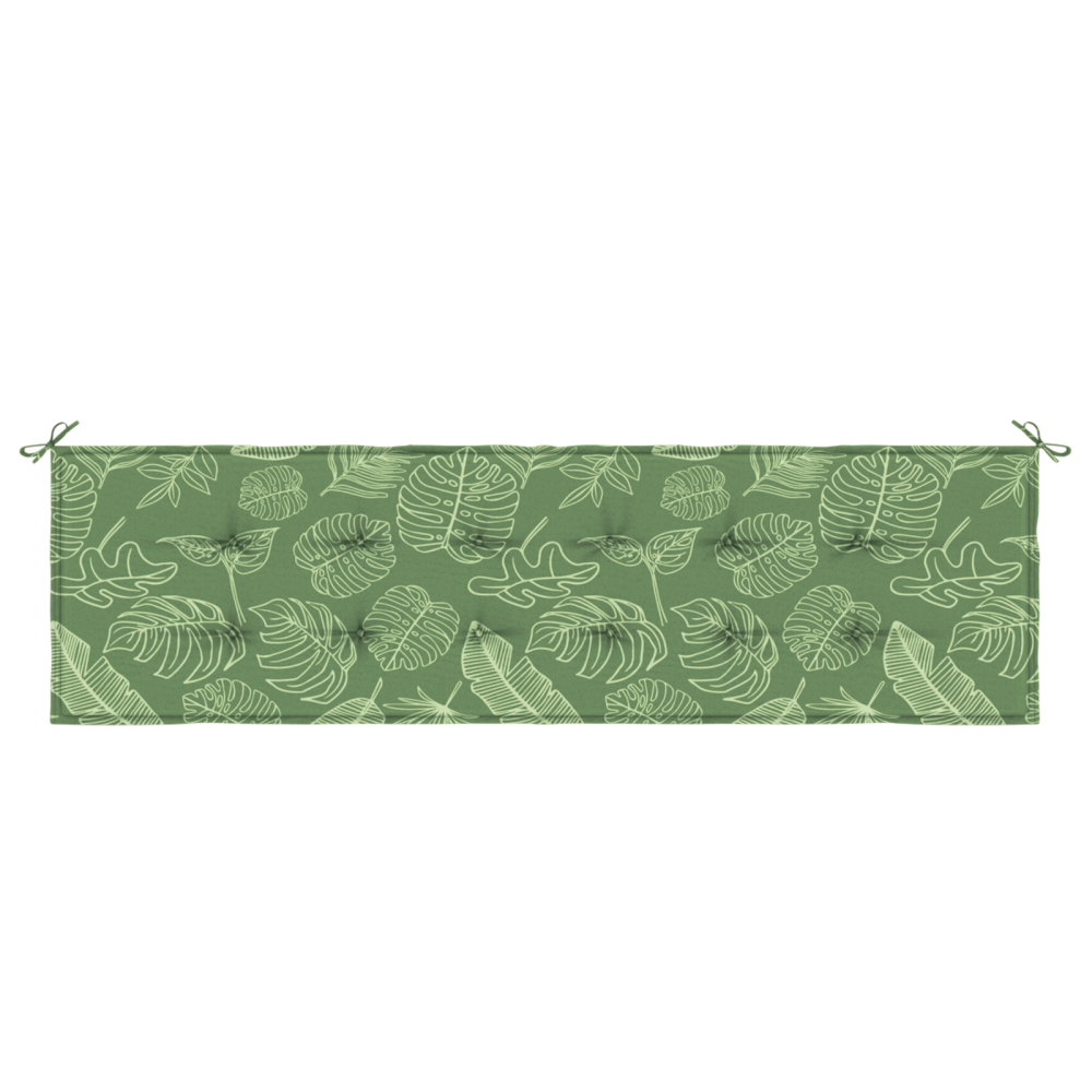 Produktbild för Bänk kudde Löv Bladdesign 150 x 50 x 3 cm Oxford Tyg