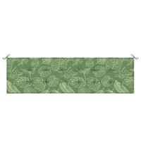 Produktbild för Bänk kudde Löv Bladdesign 150 x 50 x 3 cm Oxford Tyg