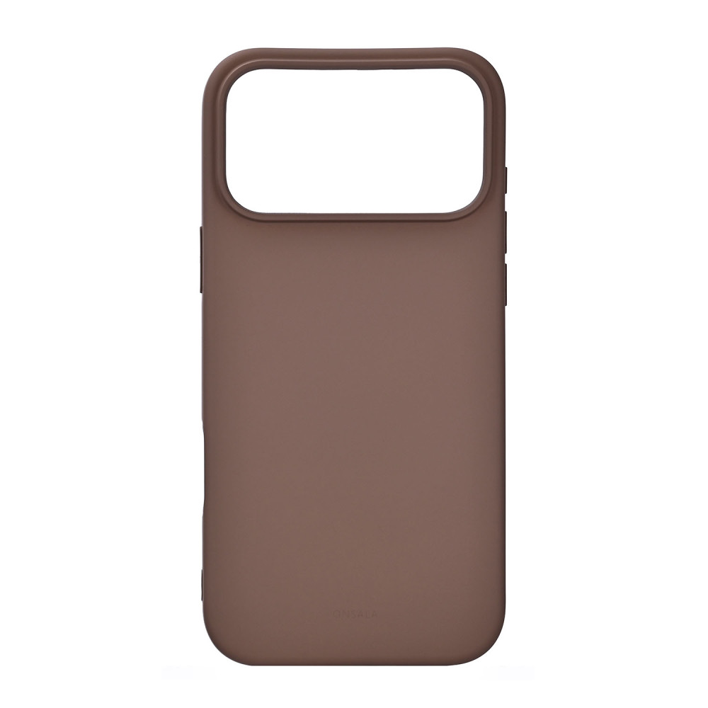 Produktbild för Back Sil Touch Recycled MagSerie iPhone 17 Pro Max Chocolate