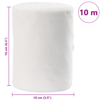 Produktbild för Avloppsrör Vit 16 x 1000 cm tyg
