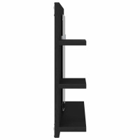 Produktbild för Badrumsspegelskåp svart ek 90x11x45 cm konstruerat trä