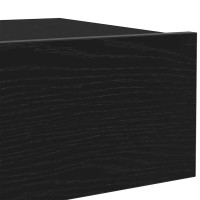 Produktbild för TV-skåp med LED-lampor svart ek 60x35x15,5 cm