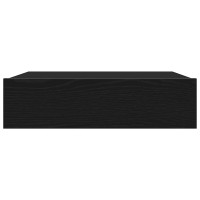 Produktbild för TV-skåp med LED-lampor svart ek 60x35x15,5 cm