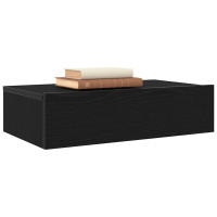 Produktbild för TV-skåp med LED-lampor 2 st svart ek 60x35x15,5 cm