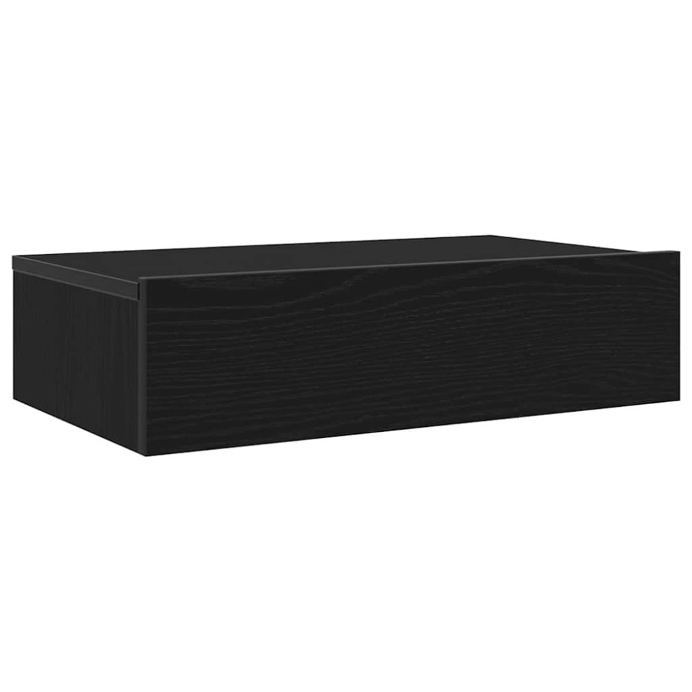 Produktbild för TV-skåp med LED-lampor 2 st svart ek 60x35x15,5 cm