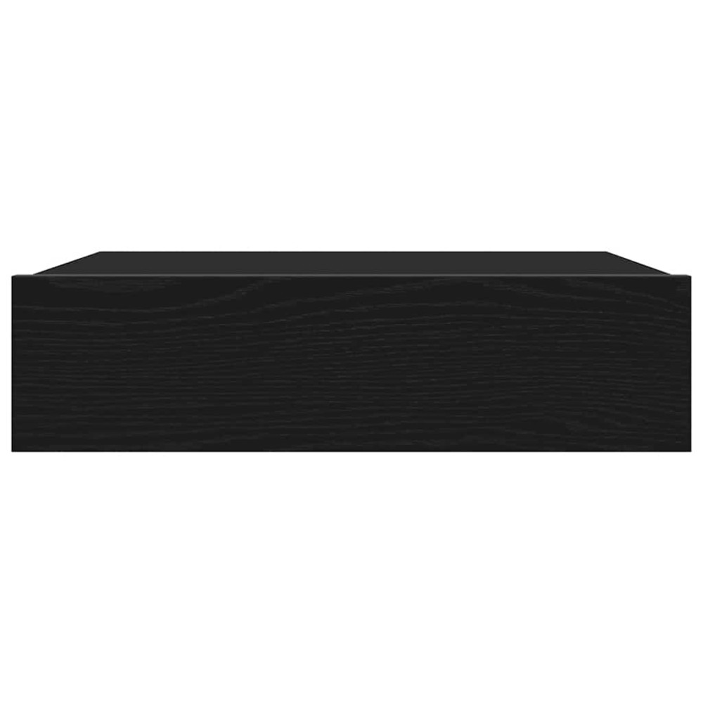 Produktbild för TV-skåp med LED-lampor 2 st svart ek 60x35x15,5 cm