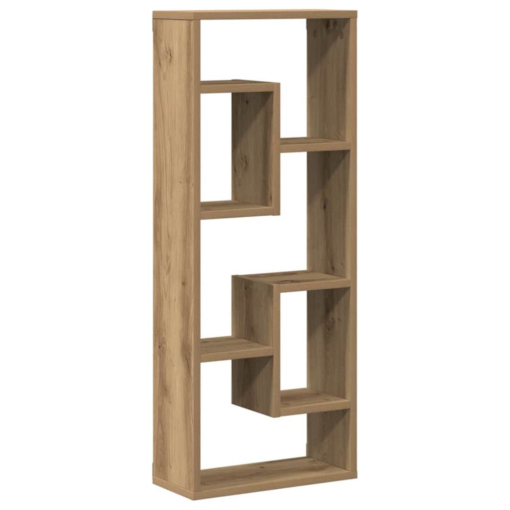 Produktbild för Vägghylla hantverksmässig ek 36x16x90 cm konstruerat trä
