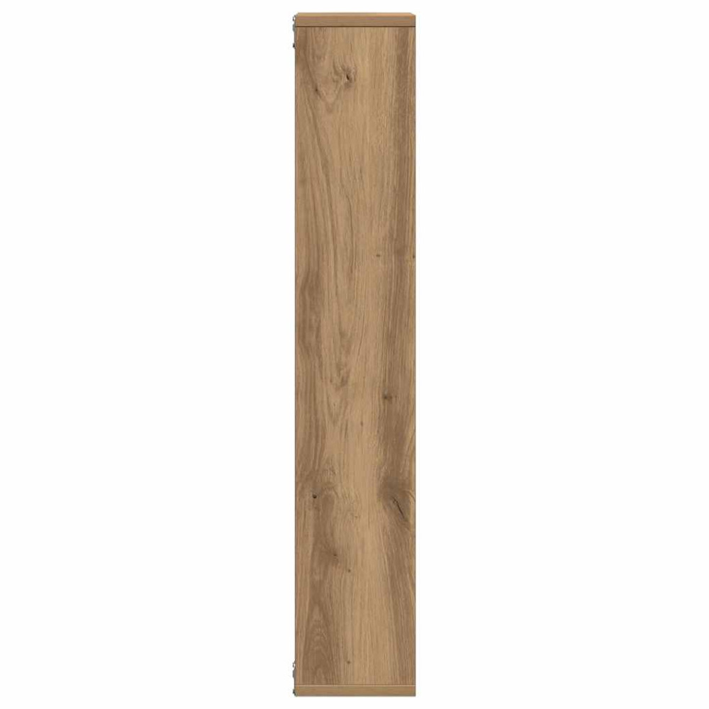 Produktbild för Vägghylla hantverksmässig ek 36x16x90 cm konstruerat trä