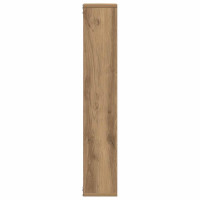 Produktbild för Vägghylla hantverksmässig ek 36x16x90 cm konstruerat trä