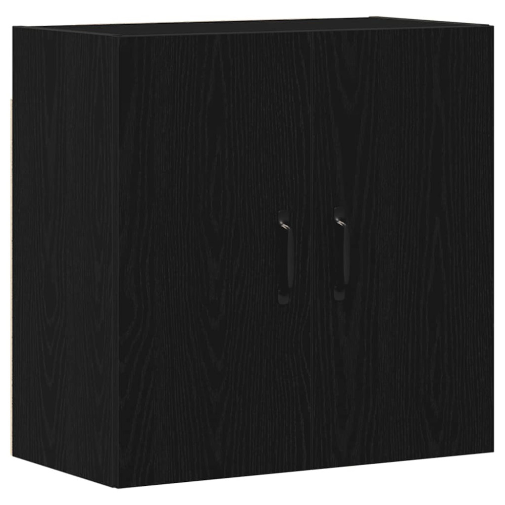 Produktbild för Väggskåp svart ek 60x31x60 cm konstruerat trä