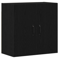 Produktbild för Väggskåp svart ek 60x31x60 cm konstruerat trä