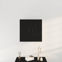 Produktbild för Väggskåp svart ek 60x31x60 cm konstruerat trä
