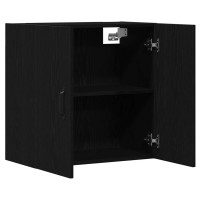 Produktbild för Väggskåp svart ek 60x31x60 cm konstruerat trä