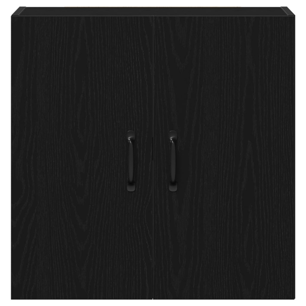Produktbild för Väggskåp svart ek 60x31x60 cm konstruerat trä