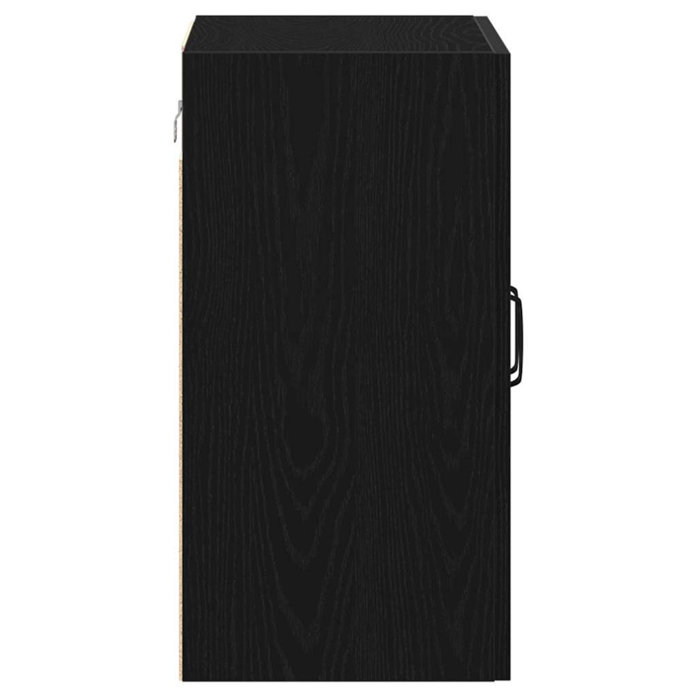 Produktbild för Väggskåp svart ek 60x31x60 cm konstruerat trä