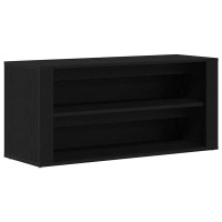 Produktbild för Skobänk svart ek 100x35x45 cm konstruerat trä