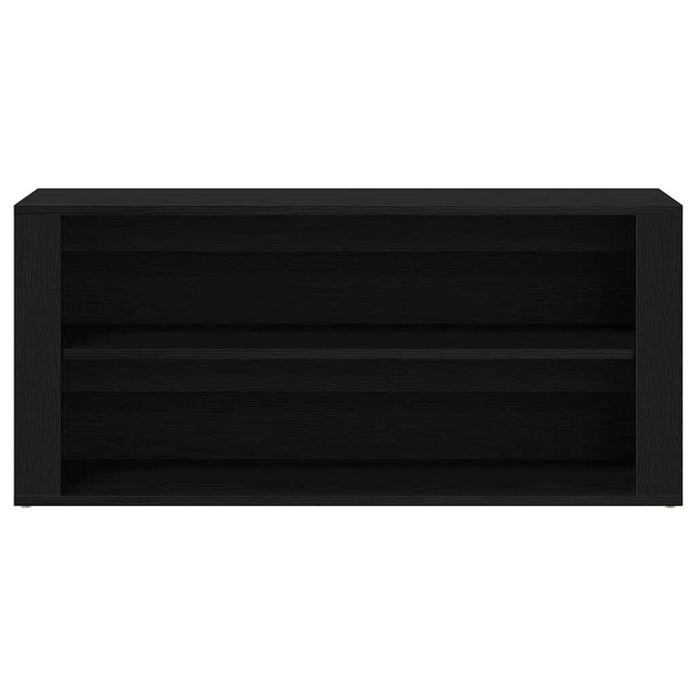 Produktbild för Skobänk svart ek 100x35x45 cm konstruerat trä