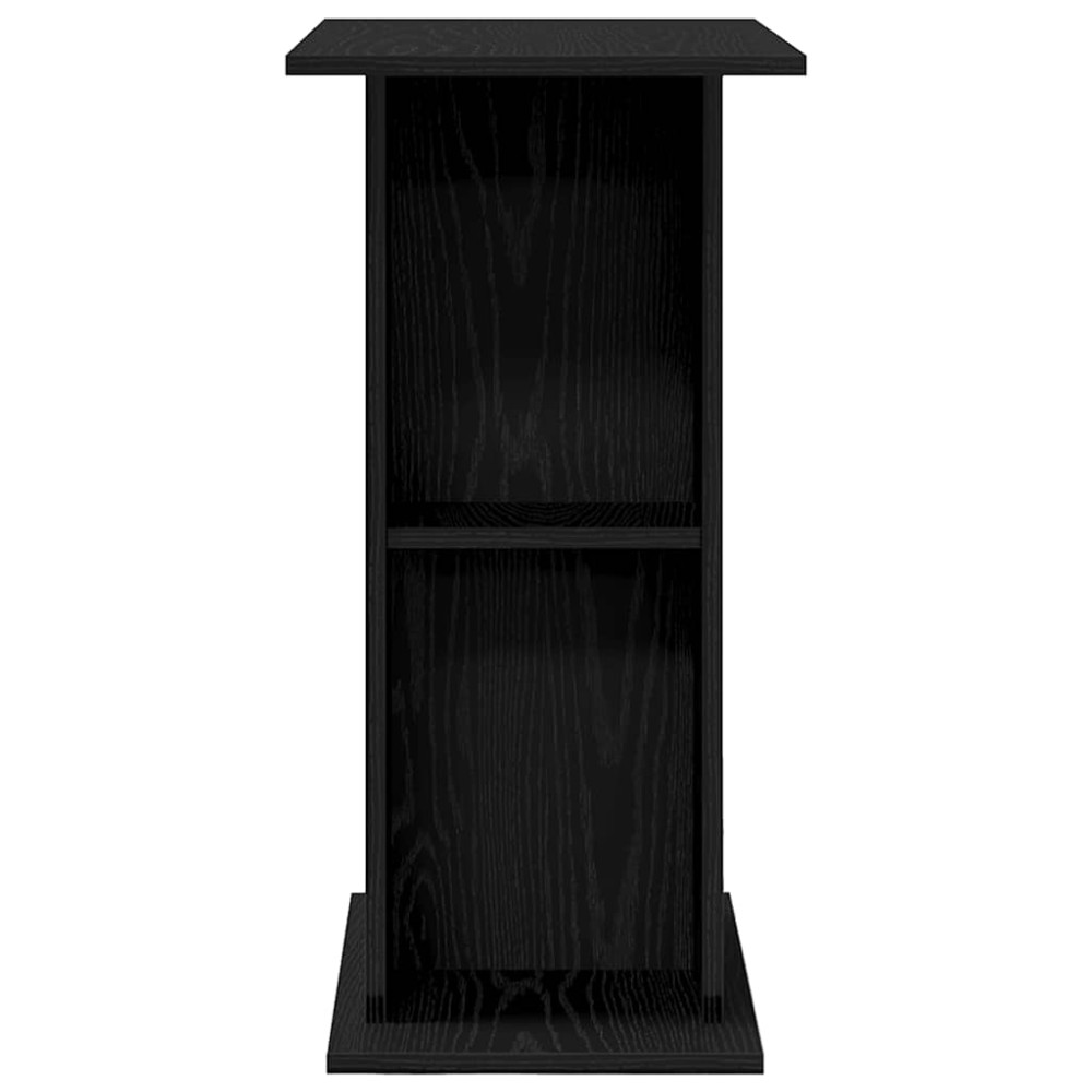 Produktbild för Akvariestativ svart ek 75x36x72,5 cm konstruerat trä