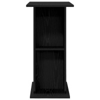 Produktbild för Akvariestativ svart ek 75x36x72,5 cm konstruerat trä