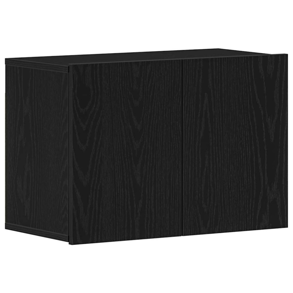 Produktbild för TV-skåp svart ek 60x30x41 cm konstruerat trä