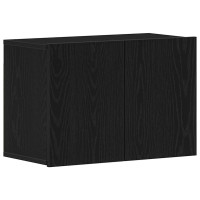 Produktbild för TV-skåp svart ek 60x30x41 cm konstruerat trä