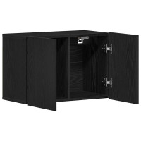 Produktbild för TV-skåp svart ek 60x30x41 cm konstruerat trä