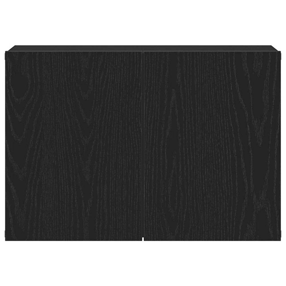 Produktbild för TV-skåp svart ek 60x30x41 cm konstruerat trä