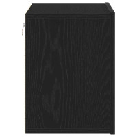 Produktbild för TV-skåp svart ek 60x30x41 cm konstruerat trä