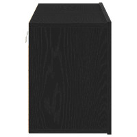Produktbild för TV-skåp 2 st svart ek 120x30x41 cm parkett