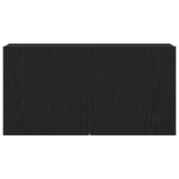 Produktbild för TV-skåp svart ek 80x30x41 cm konstruerat trä