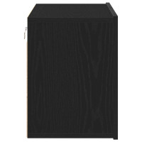 Produktbild för TV-skåp svart ek 80x30x41 cm konstruerat trä