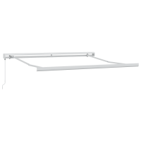 Produktbild för Utdragbar markis Röd och Svart 300 x 250 cm