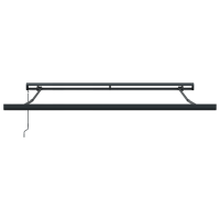 Produktbild för Utdragbar markis Röd och Svart 300 x 250 cm