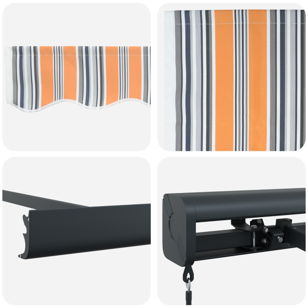 Produktbild för Utdragbar markis Flerfärgsdesign 300 x 250 cm