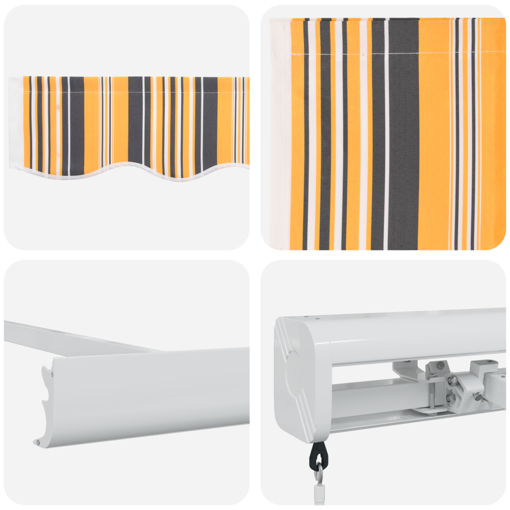 Produktbild för Utdragbar markis Flerfärgsdesign 300 x 250 cm